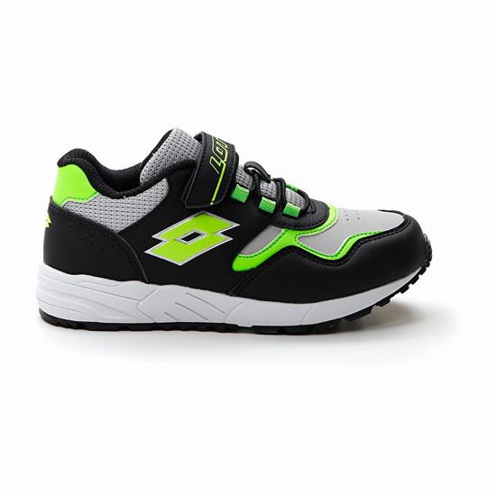 Lotto Strada Amf Evo Cl Sl Sneakers Black / Grey / Green | VPPZUNOC