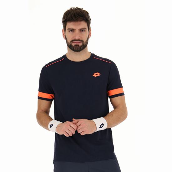 Lotto Superrapida V T Shirts Navy / Orange | PW25XHZN