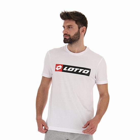 Lotto Tee Logo T Shirts White | THV1WYQA